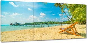 Vászonkép 150x70 Strandolás a nyaralás alatt