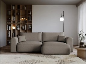 Sarokkanapé Sorento  (sötét bézs + fekete). Akció -15%. 1099445