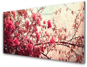 Akril üveg kép Ágak levelek Természet 100x50 cm