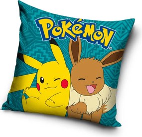Pokémon Eevee párnahuzat 40x40 cm Velúr