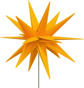 3 db összecsukható tüskés sárga LED-es karácsonyi lámpa 57 cm