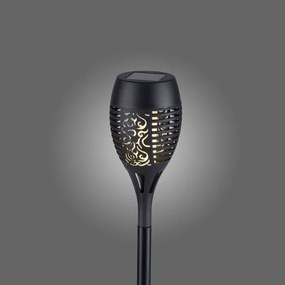 JUST LIGHT. 19106-18-3 - 3x LED napelemes lámpa FACKEL LED/0,24W/1,2V fekete