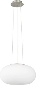 EGLO 86814 OPTICA Modern Függesztett Lámpa Fehér, Nikkel E27 IP20