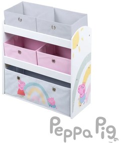 Játéktároló doboz 63.5x29.5x67 cm Peppa Pig – Roba