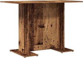 vidaXL antik fa színű szerelt fa étkezőasztal 110 x 60 x 75 cm