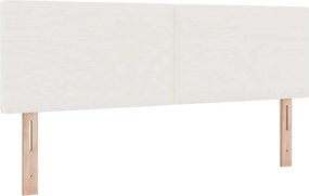 vidaXL Fejtámla Krém 160 cm Bársonyos szövet