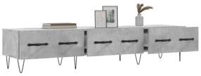 betonszürke szerelt fa TV-szekrény 150 x 36 x 50 cm