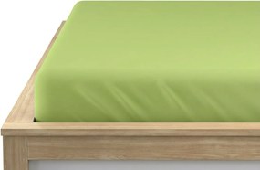 Mikroszálas gumis lepedő, pisztácia, 90 x 200 cm