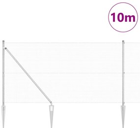 Hegesztett Drótkerítés 13 Cölöppel 0.8x10 m Horganyzott acél
