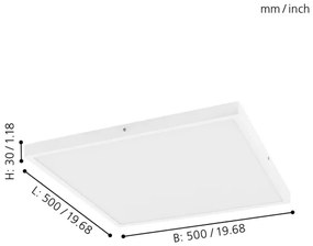 Eglo 97277 - LED dimmelhető mennyezeti lámpa FUEVA 1 1xLED/25W/230V