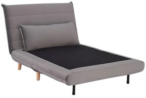 Szürke kinyitható fotel SPIKE VELVET