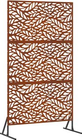 vidaXL Magánszféra Képernyő Szürke 100 x 50 x 180 cm Időjárásálló acél