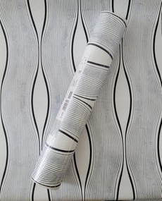 Fali tapéta, hullámok, deszka utánzat, 55330