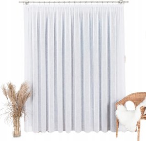 Függöny Készre Varrva Szalaggal, Természetes Fonal Szövés 300x300