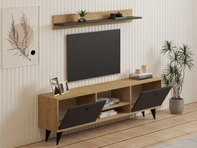 Nappali fal Nateda (zafír tölgy + antracit) . 1095565