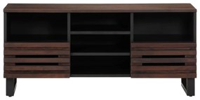 barna tömör mangófa TV-szekrény 100 x 34 x 46 cm