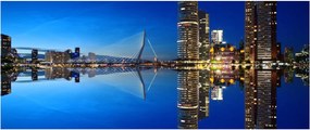 Kép - éjszaka Rotterdam (120x50 cm)