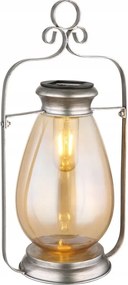 LED-es napelemes kerti lámpa 0,06W Solar Globo ezüst 36,5cm