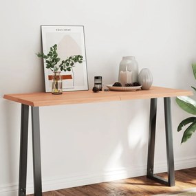 világosbarna kezelt tömör asztallap 140x60x(2-4) cm