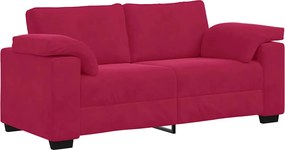 vidaXL bordó bársony loveseat kanapé 180x77x82 cm