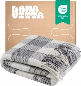 Veronika félgyapjú takaró ágytakaró Pléd Szürke 170x210 cm