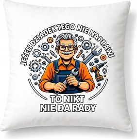 Nagypapa párna születésnapra Nagypapa megjavítja Fehér