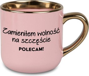 Bögre Nagy Rózsaszín Lecseréltem A Szabadságot Szerencsére Ajándék Férj Feleségének