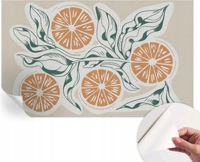 Öntapadós Dekoratív Fotótapéta Hálószobába Gyümölcsös minták 416x254 cm