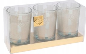 Dekorációs Illatgyertya Szett Üvegben 3DB-OS