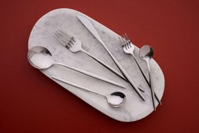 Evőeszközkészlet, ezüst, 21×3 cm