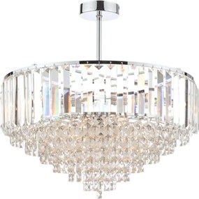 LAURA ASHLEY 3566049-Q VIENNA Kristály Mennyezeti Lámpa Csiszolt Króm, Átlátszó G9 IP20