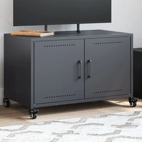 antracitszürke acél TV-szekrény 68 x 39 x 43,5 cm