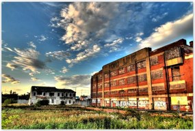 Poszterek 120x80 Felhők az épületek felett