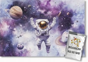 Fotótapéta Flizelina Kozmosz Ég Bolygók Csillagok Űrhajós 200x140 ragasztó