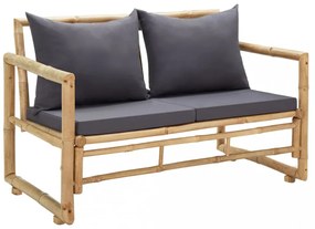 bambusz kerti pad párnákkal 115 cm
