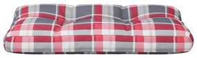piros kockás szövet raklappárna 80 x 40 x 12 cm