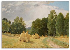 Gario Vászonkép Szénakazal - Ivan Ivanovics Siskin, reprodukció Méret: 120 x 80 cm