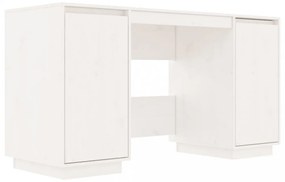 fehér tömör fenyőfa íróasztal 140 x 50 x 75 cm