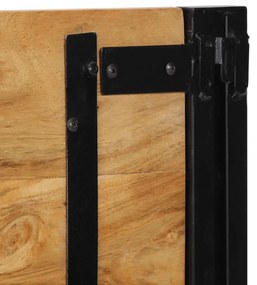 tömör fa akác és vas fejtámla 140 cm