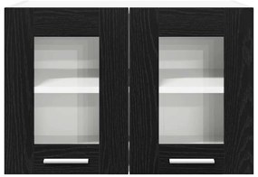 Függő szekrény Riga 2 pcs Fekete tölgy 60 x 31 x 40 cm Faanyag