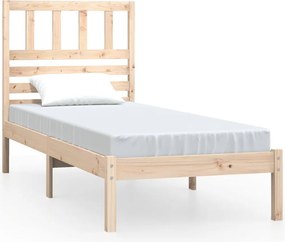 vidaXL tömör fenyőfa ágykeret 75 x 190 cm Small Single