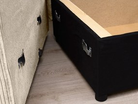 Krémszínű sarokkanapé SMART COSARO, kétoldalas + 2 párna AJÁNDÉK