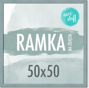 Képkeret 50x50 Képkeretek Fénykép szögletes Szürke-kék