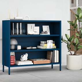 Alacsony polcos szekrény LUCA , 1000 x 900 x 350 mm, Modern: sötétkék