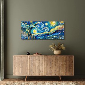 Kép – Csillagos éjszaka mozaikja (120x50 cm)