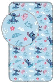 Disney Lilo és Stitch, A csillagkutya Blue gumis lepedő 90x200 cm