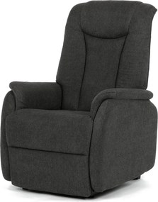 Szürke elektromos relaxfotel kábeles vezérléssel, szövet kárpitozással, TV-L8963 GREY2