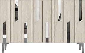 Nota 120 - White, Travertine, Silver