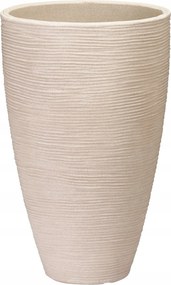 Virágtartó fedő műanyag magas homokszínű 28x43cm 1db
