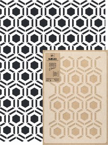 Festősablon Ismételhető Többször felhasználható 59x95cm Tapéta Hicks Hexagon